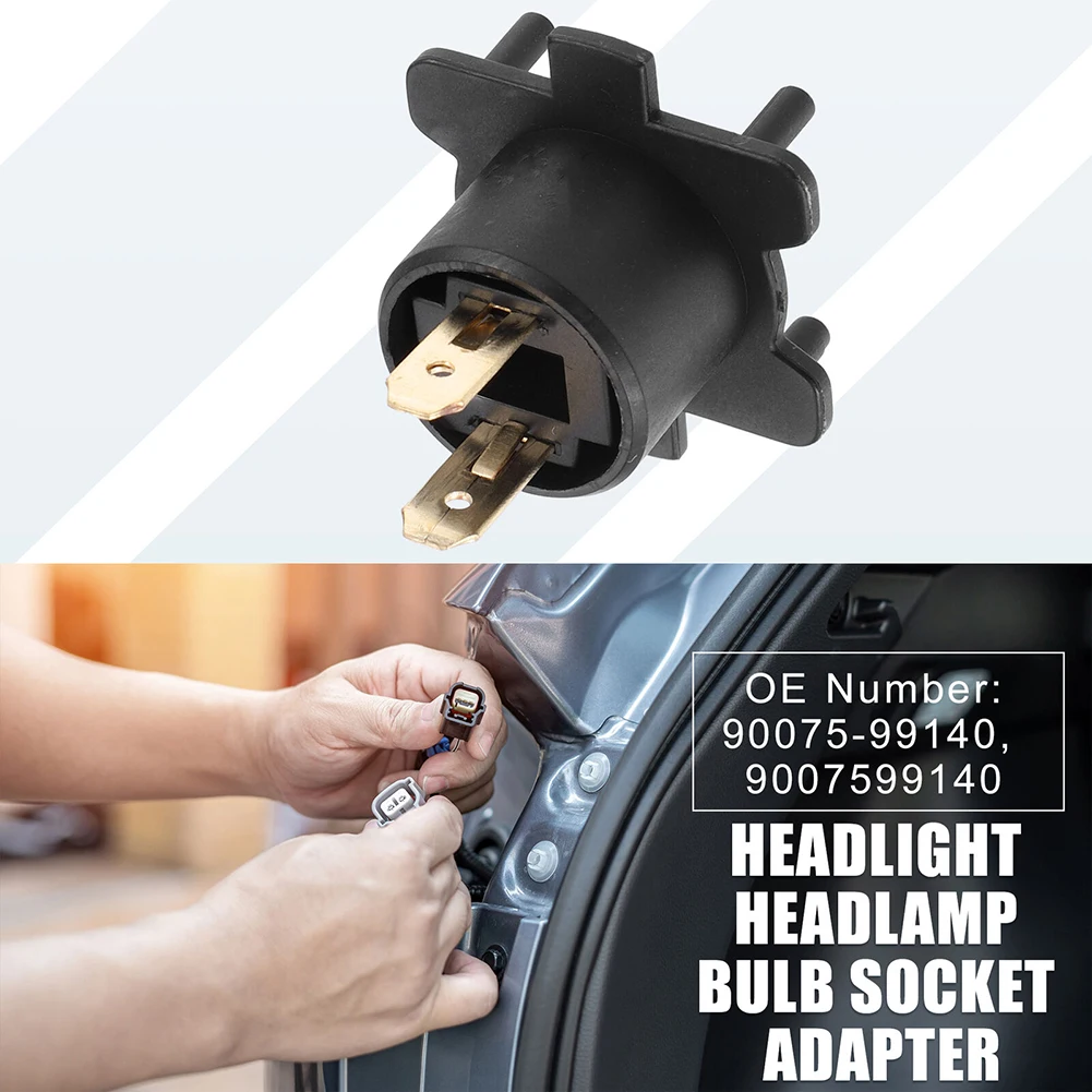 

High Quality Headlight Socket Hand Tools 2 Pin 90075-99140 9007599140 Metal Adapter For Lexus ES300 ES330 02-04