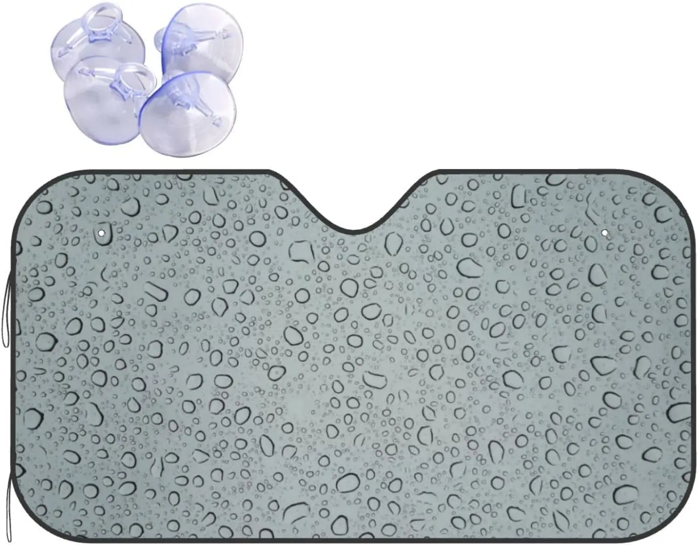 

Rain Car Windshield Sunshade Personalized Car Windshield Sun Shade Blocks Sun Visor Protector Foldable Sun Shield 27.5x51.2 In