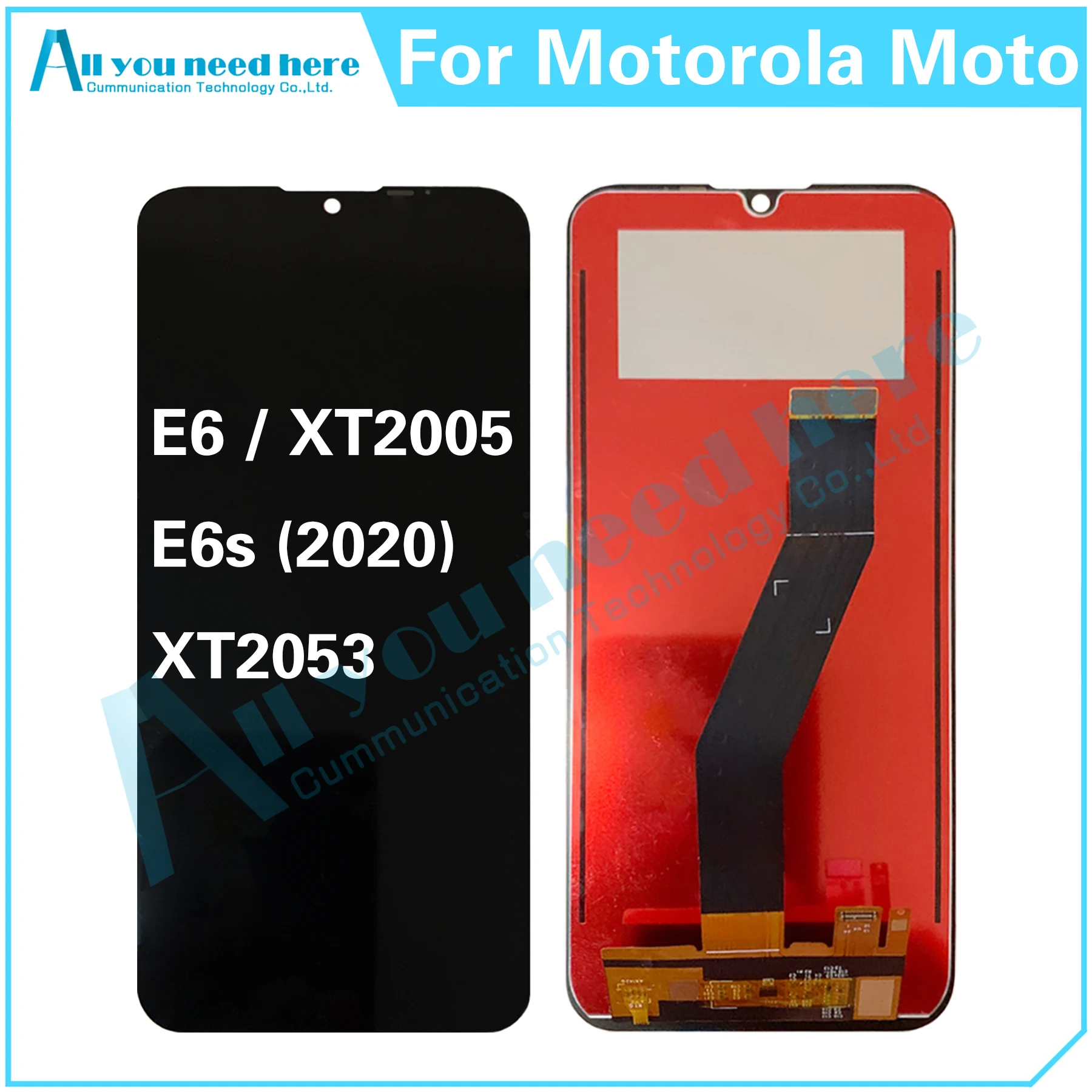 ЖК-дисплей для Motorola Moto E6 XT2005 / E6s (2020) XT2053, сенсорный экран с цифровым преобразователем в сборе, запасные части, замена