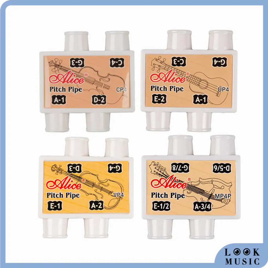 

Alice String Instrument Pitch Pipe Tuner Portable 4 Tone Four-Tube Turner For Violin/Mandolin/Ukulele/Cello Pitch Adjustment