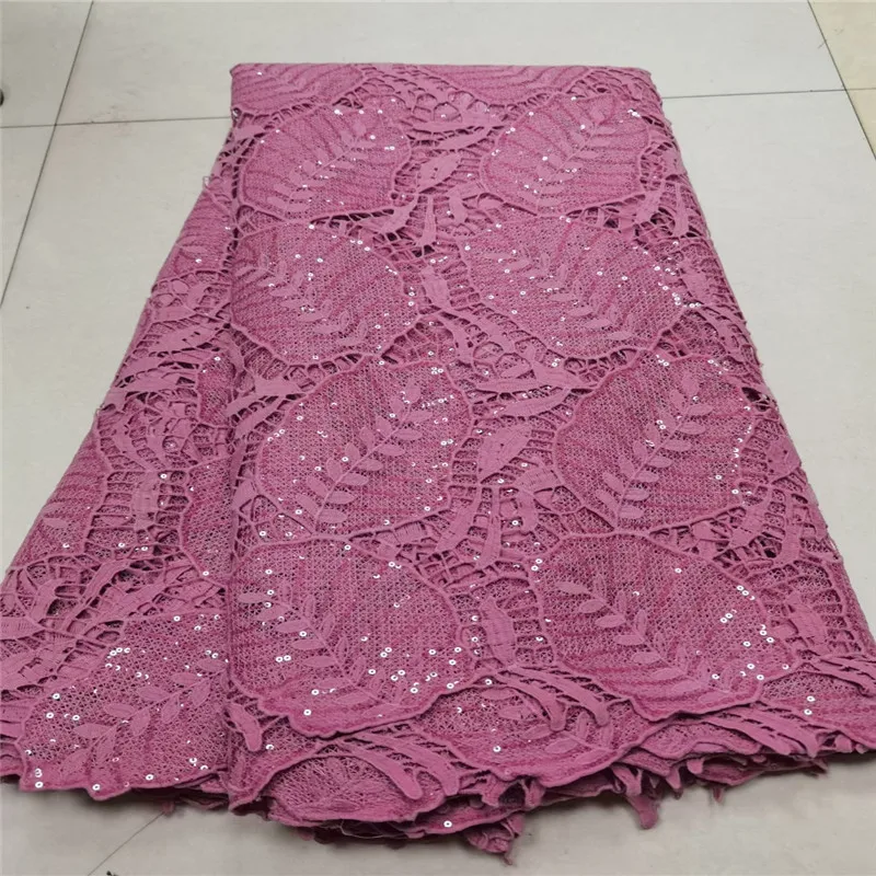 

Белая французская кружевная ткань с блестками, нигерийская гипюровая кружевная ткань, Африканский шнур, вечернее платье, высокое качество, 5 ярдов, 2023 г.