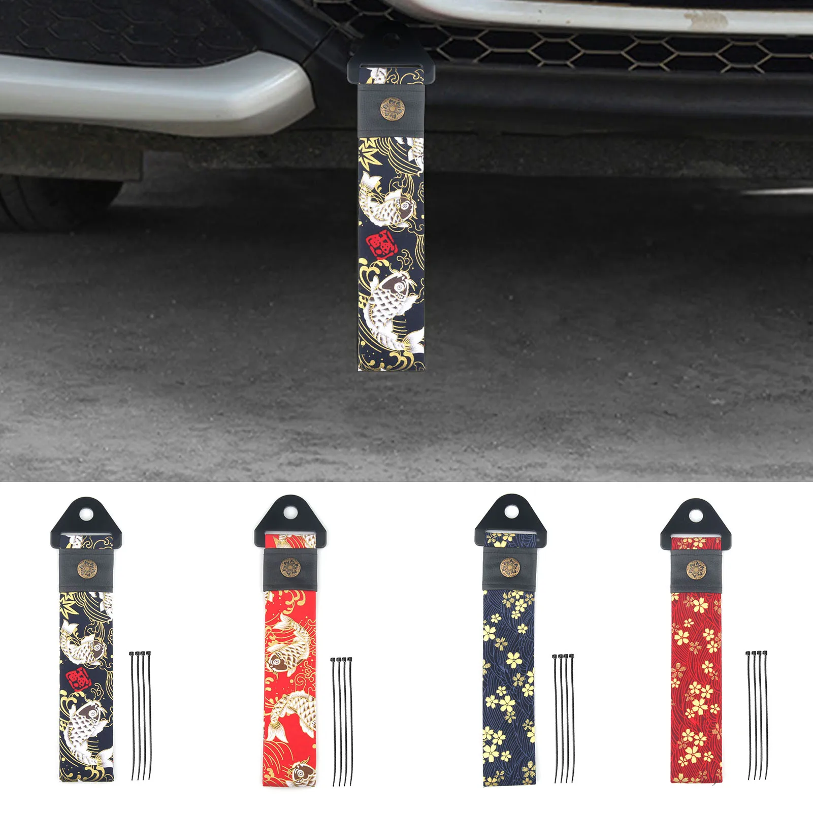 

Car Modification Racing Tow Strap Car Trailer Straps for Bumper Front Bumper Decoration