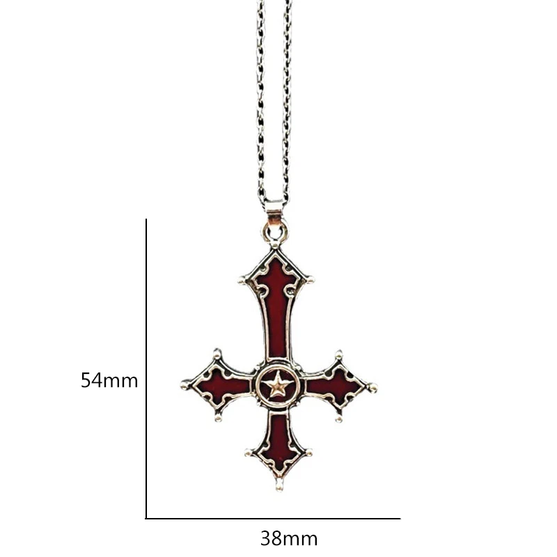 Женское ожерелье-чокер с подвеской в виде креста