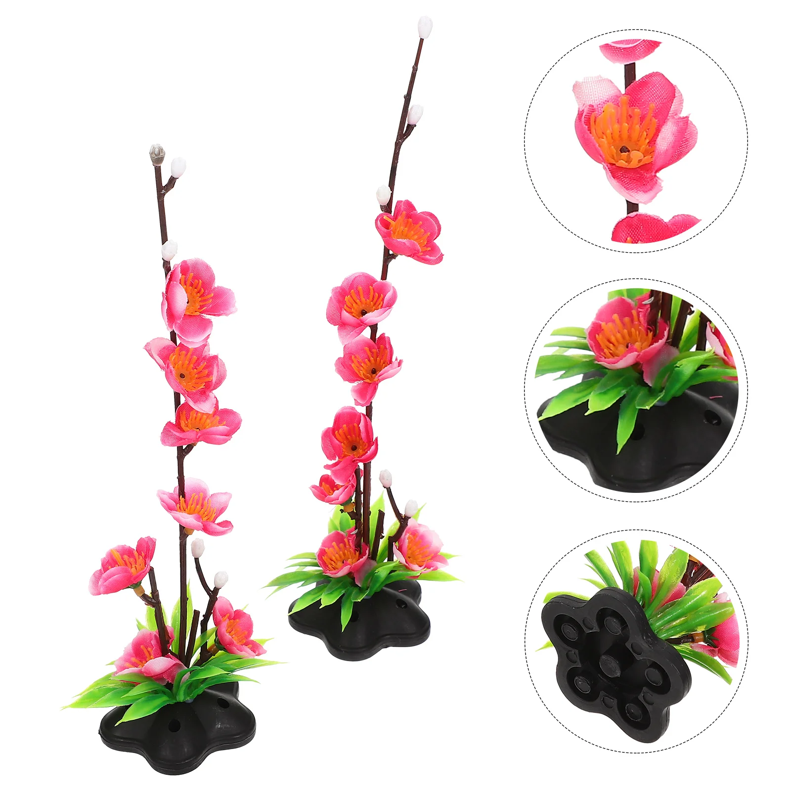 

Flower Sushi Plate Decor Decoration Japanese Sashimi Fake Decorations Artificialflowerstank Serving Ornament Aquarium Platter