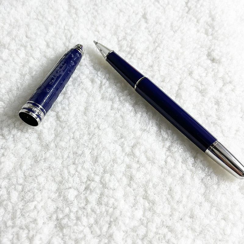 

Новинка 2022, шариковая ручка из синей смолы в виде цветка для покера, гелевые ручки, офисные аксессуары