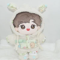 20cm korean idol dolls plush clothes kpop outfit with camera toys accessories for fans kids birthday gifts free shipping items