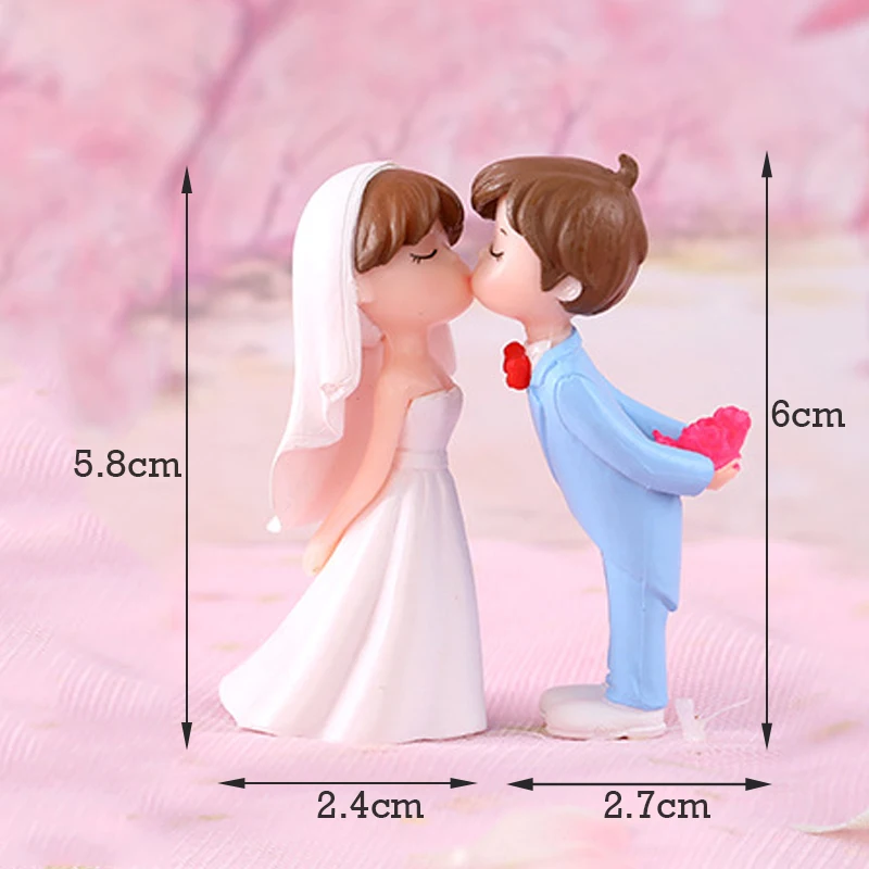 Мини-статуэтки для пары из смолы