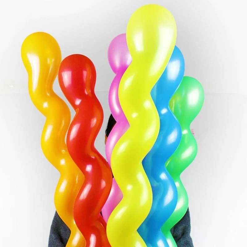 

100 Pieces Spiral Twist Color Balloon Wedding Birthday Decoration Party Arrangement Supplies Wholesale Baby Shower Balloon