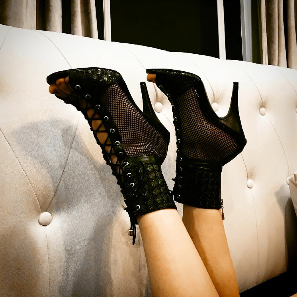 Dance Booties Women Latin Salsa Dance Shoes In Leather High Heels Boots Dancing Sandals 2022 Jazz Latin Dance Shoes For Women