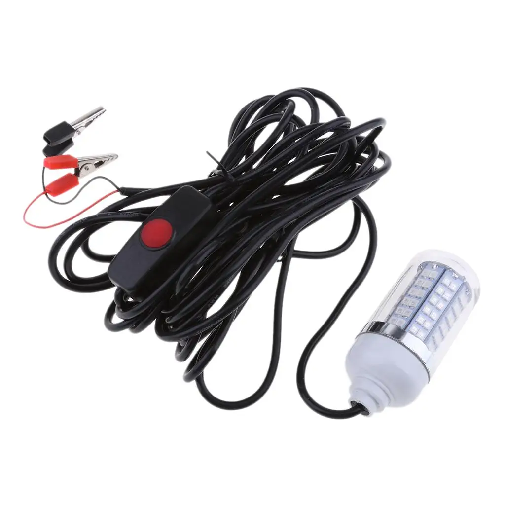 

12V LED Night Submersible Fishing Lamp Waterproof Underwater Light