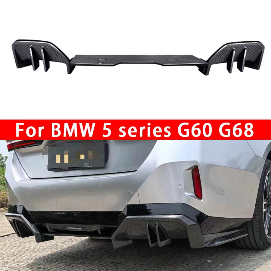 Для BMW 5-серии G60 G68 Диффузор из углеродного волокна Задняя губа Автомобильный