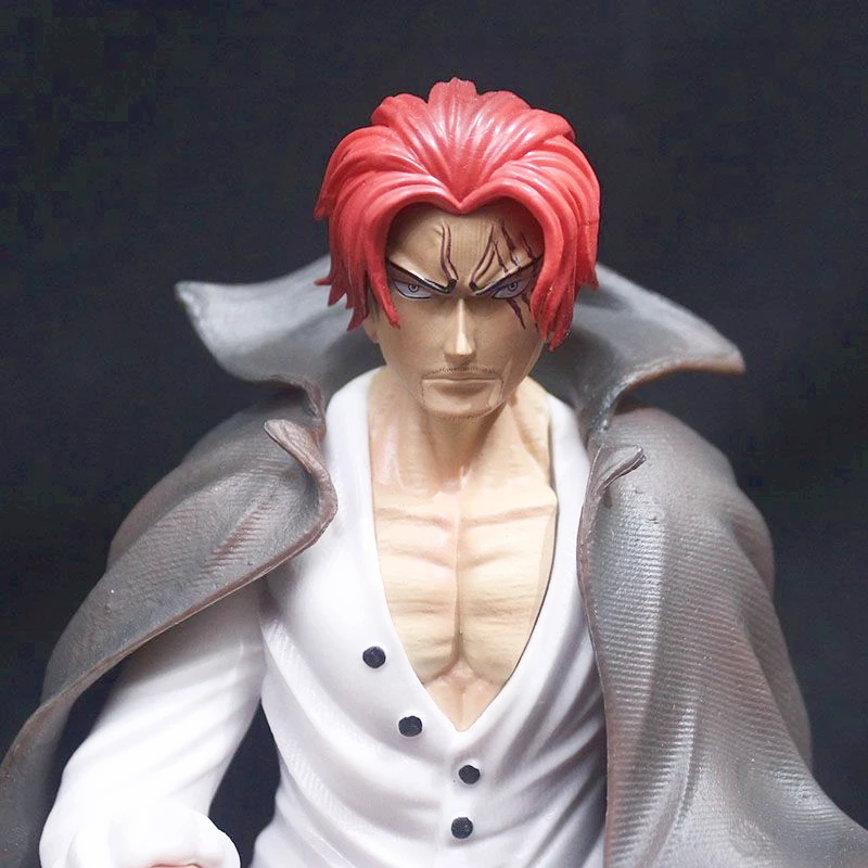 

12cm Anime Model handling One Piece Shanks Figurine Toys Action Figure Four Emperors Red Hair Pirates Straw Model for kids toy