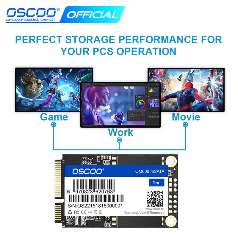 OSCOO mSATA SSD 128 ГБ 256 512 SATAIII жесткий диск твердотельный накопитель для ноутбуков