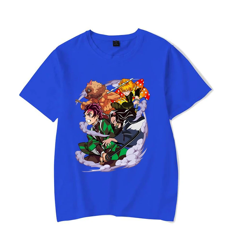 Горячая Распродажа аниме Kamado Tanjirou Nezuko Agatsuma Zenitsu Hashibira InosukeT рубашки женские