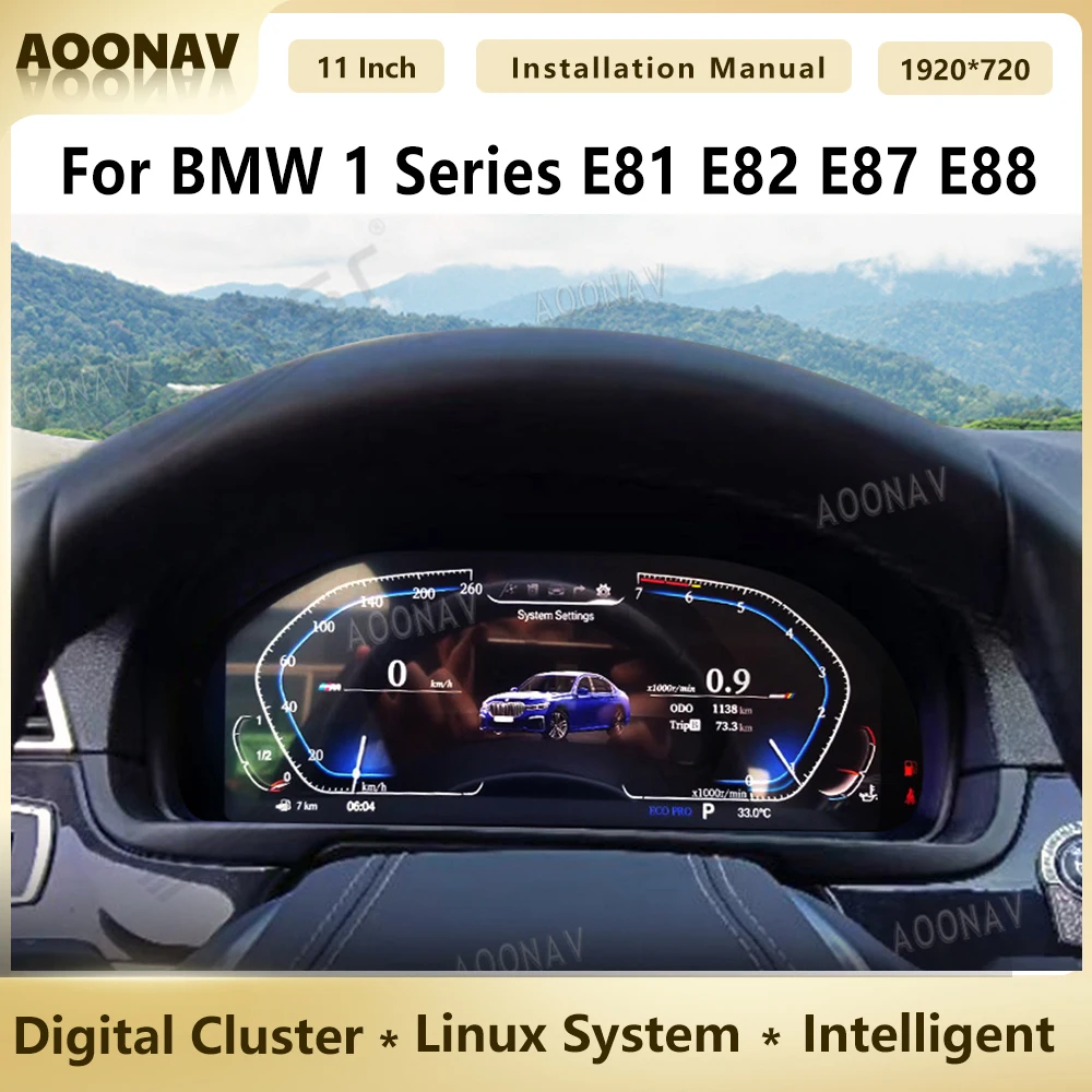 

Для BMW 1 серия 120i E81 E82 E87 E88 2004-2011 цифровой приборной панели кластер кристальная панель Спидометр ЖК-экран