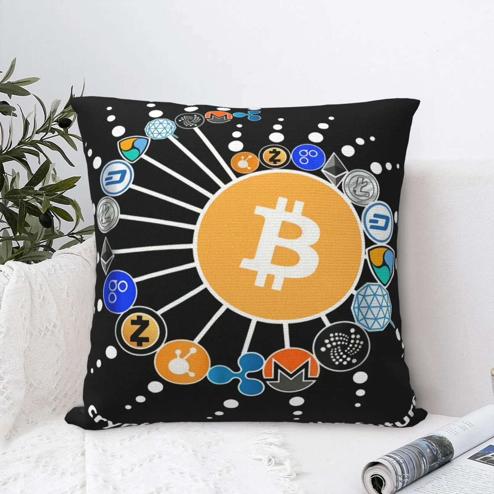 

Чехол для подушки Биткоин крипто, чехол для подушки аниме, чехол для подушки, Декор, домашняя наволочка для подушки, декоративные подушки дл...