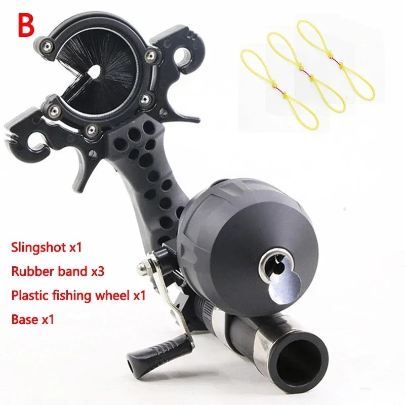 

Многофункциональная рогатка для рыбалки на открытом воздухе, набор инструментов для охоты со стрелкой и катапультой с резиновой лентой