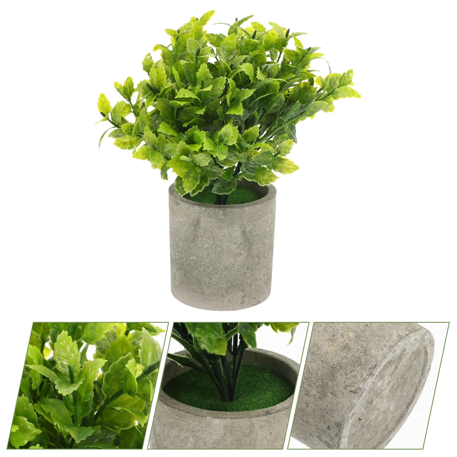 

Artificial Fakepotted Bonsai Fauxin Green Tree Flowers Greenery Indoor Decor Eucalyptus Pot Decorative Mini Decoration