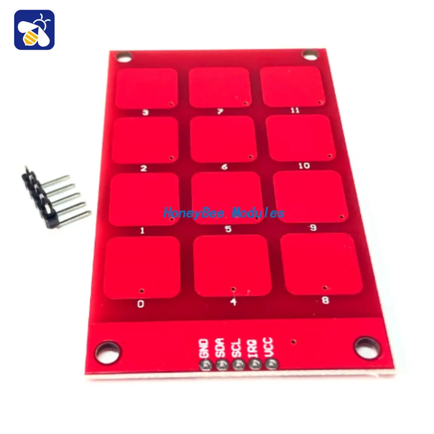 

MPR121 Module Capacitive Touch Sensor Button Sensing Button Keyboard