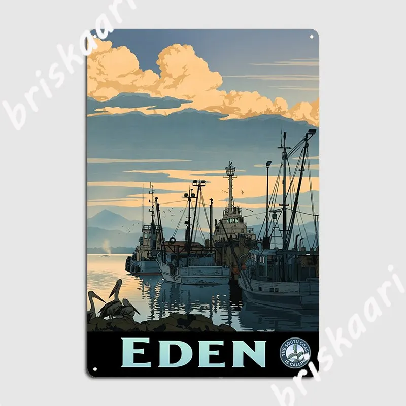 

Eden Poster Metal Plaque Mural Painting Wall Customize Pub Tin Sign Poster