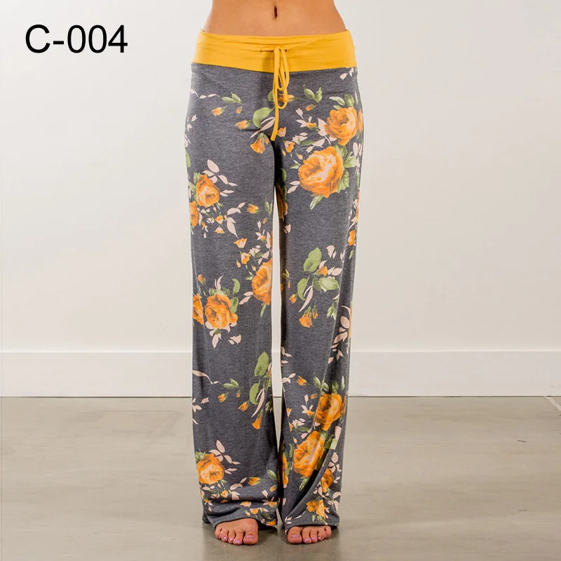 

Women's Pants Casual Trousers Flower Fashion 2022 Loose Lace-up Camouflage Fitness Jogging Sweatpants 8042
