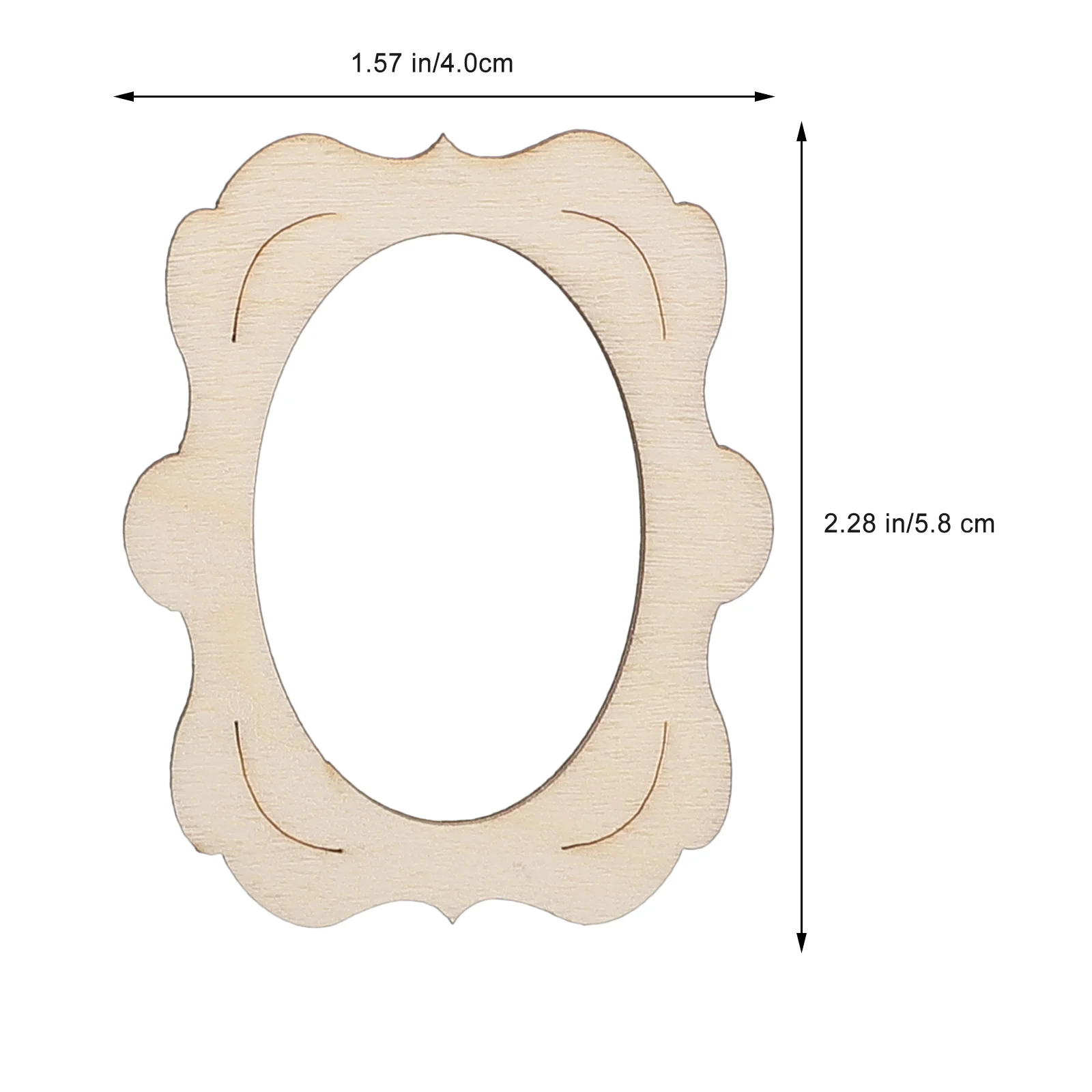 40 шт. простые фоторамки аксессуары для рукоделия ручной работы настенный полый