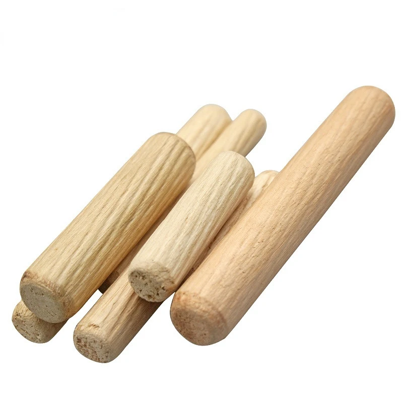 

M6m8m10m12 Wood Shafts Wood Dowels High Quality Eucalyptus Wood Tips Wood Plugs Joints Furniture Accessories 3 In 1 Wood Shafts