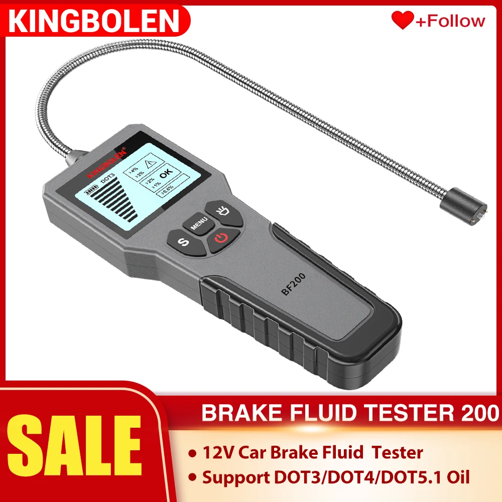 Тестер тормозной жидкости 12 В Авто BF200 цифровой автомобильный инструмент для DOT3