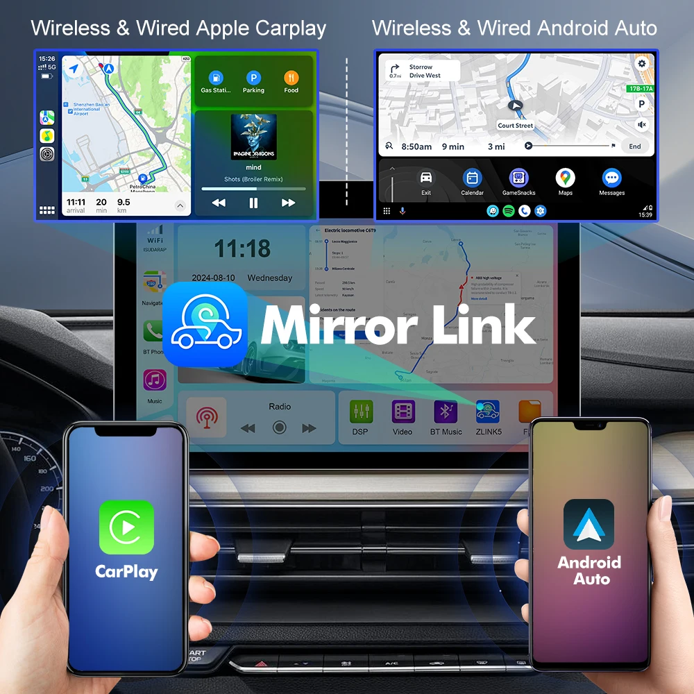 EBILAEN 11 5-дюймовый Android 13 авто мультимедийное радио для Volkswagen Touareg FL NF 2010-2018 Carplay GPS 4G FM