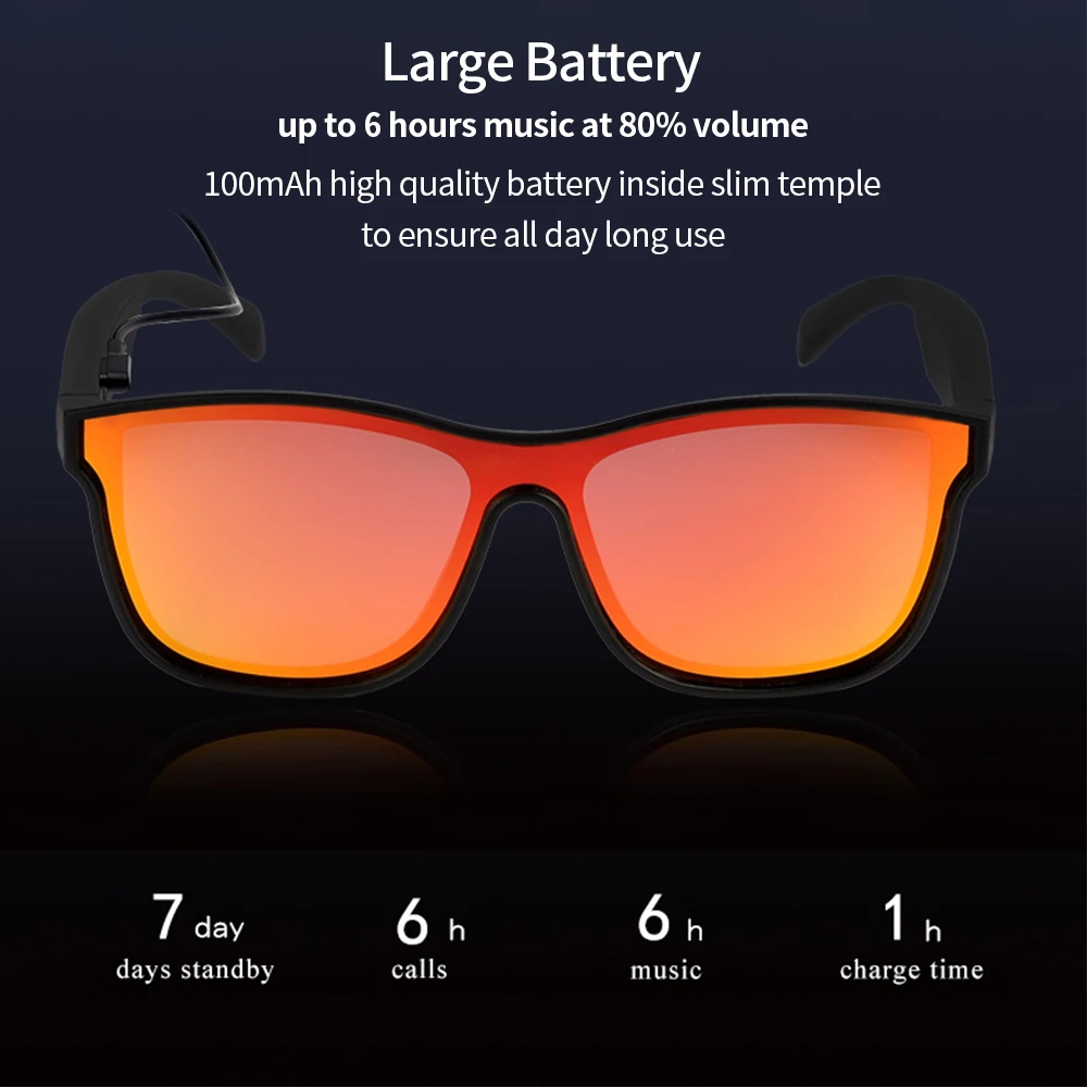 

Xiaomi Wireless Headphones Anti-Blu-ray Bluetooth 5.0 Hands-Free Calling Music Audio Sport Headset Outdoor Eyewear Sunglasses
