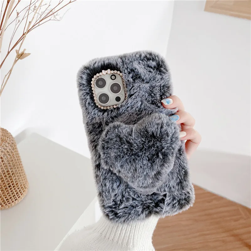 Fluffy Plush Furry Tpu Soft Fur Phone Case For Xiaomi Redmi Note 10 Pro Note9S 9 8 7 10S 9T 8T 9A 9C 8A 7A Mi 10T Poco X3 M3 F3