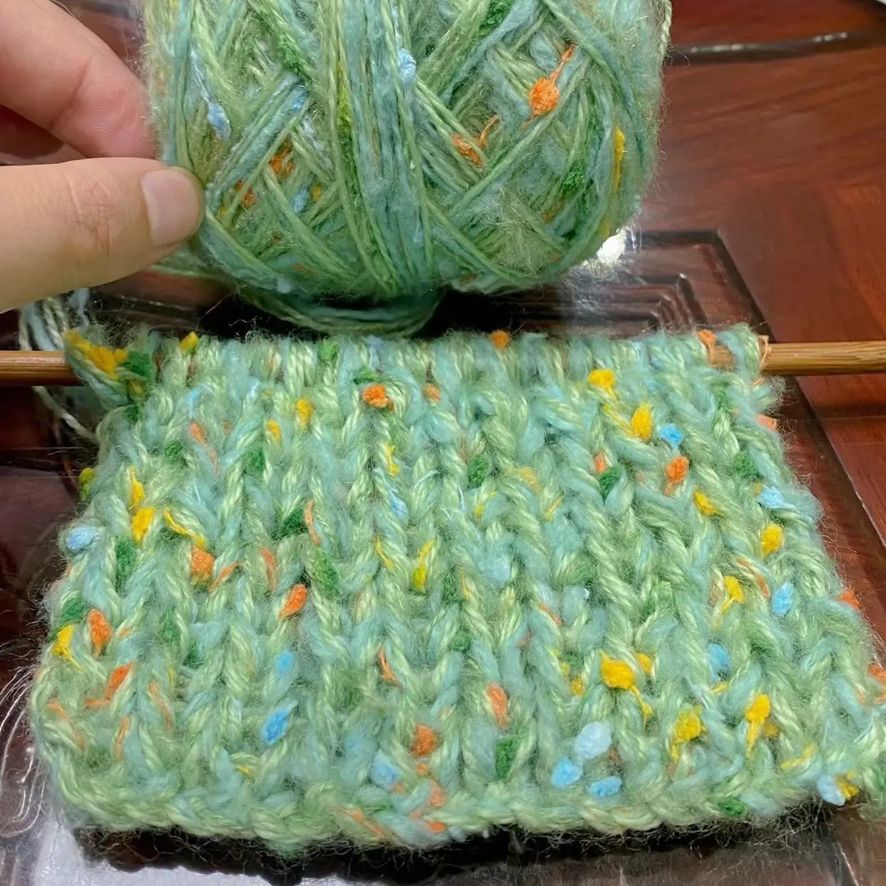 50 г пряжи из фасоли конский волос ручная смешанная пряжа шарик грубая вязаный