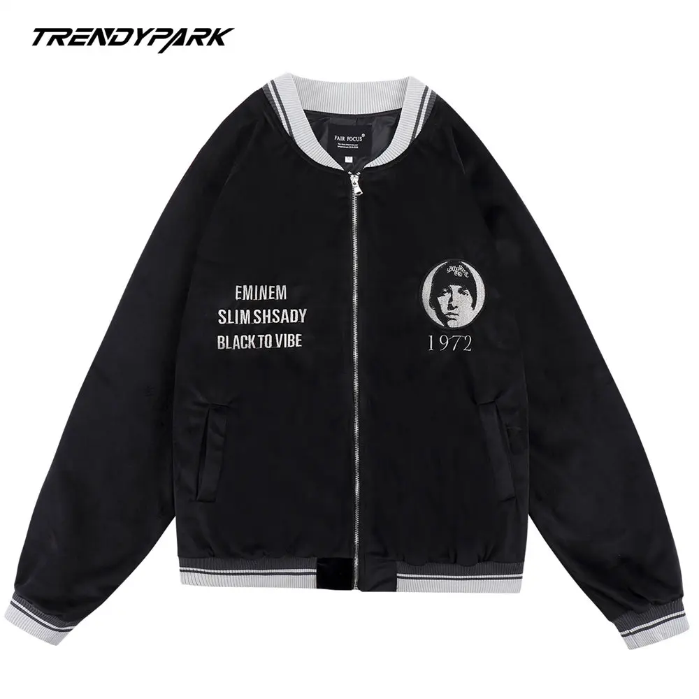 

AAAAMen's Jacket Vintage Letters Embroidery Motorcycle Jackets for Men 2022 Autumn Harajuku Streetwear Casual Pu Faux Leather