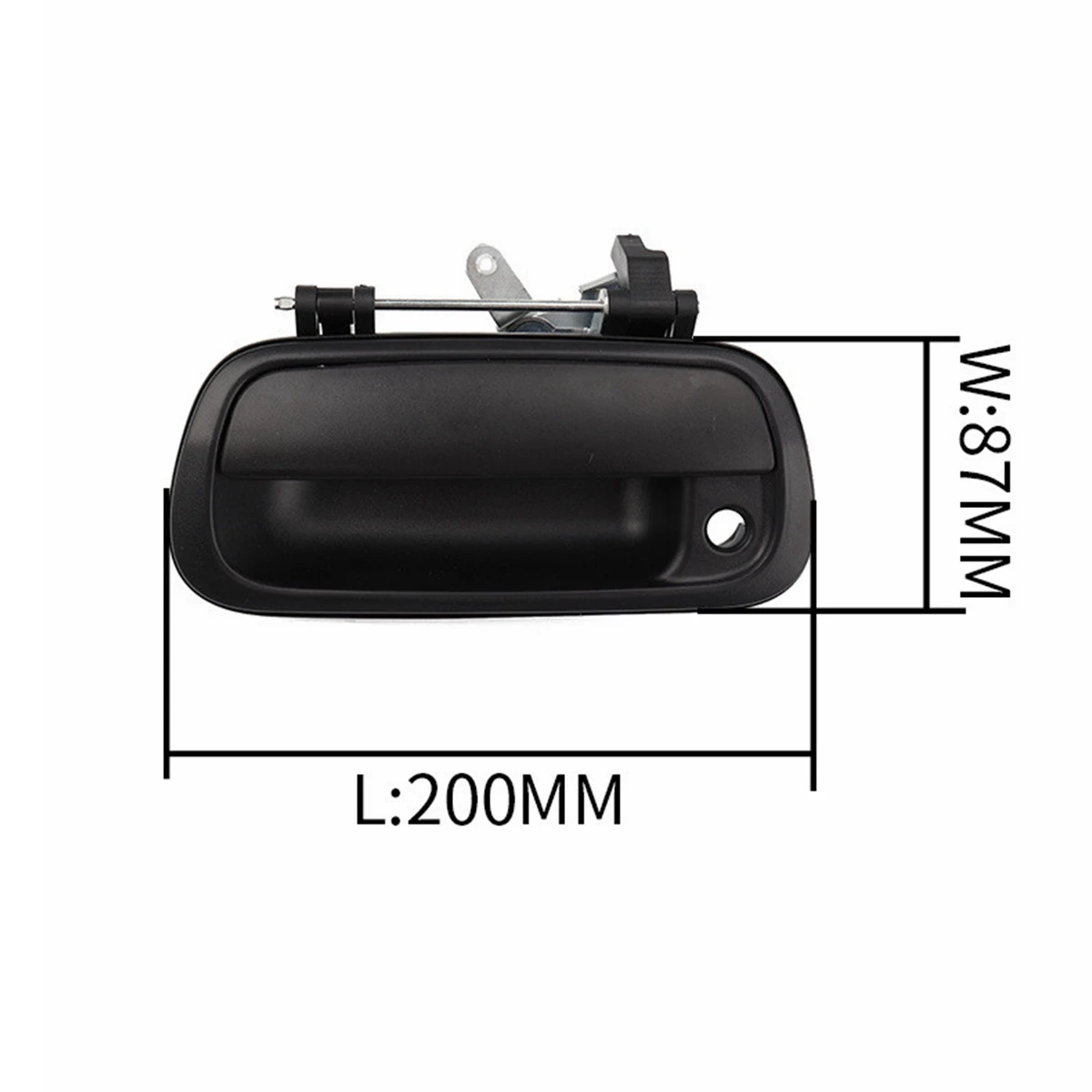 НОВАЯ подходит для Toyota Tundra 00-06 текстурированная черная дверная ручка задней