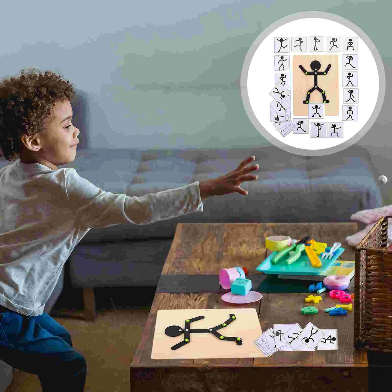 

1 Set Small Figure Jigsaw Fine Motor Skills Small Figure Puzzle Early Educational for Girl Boy Children Kids