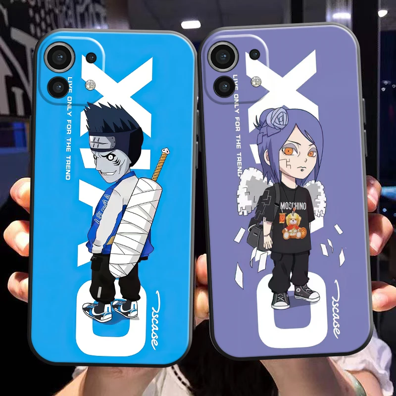 

Naruto Fashion Akatsuki For Xiaomi Mi 11 Mi 11 Lite 5G Phone Case Coque Soft Silicone Cover Black Carcasa