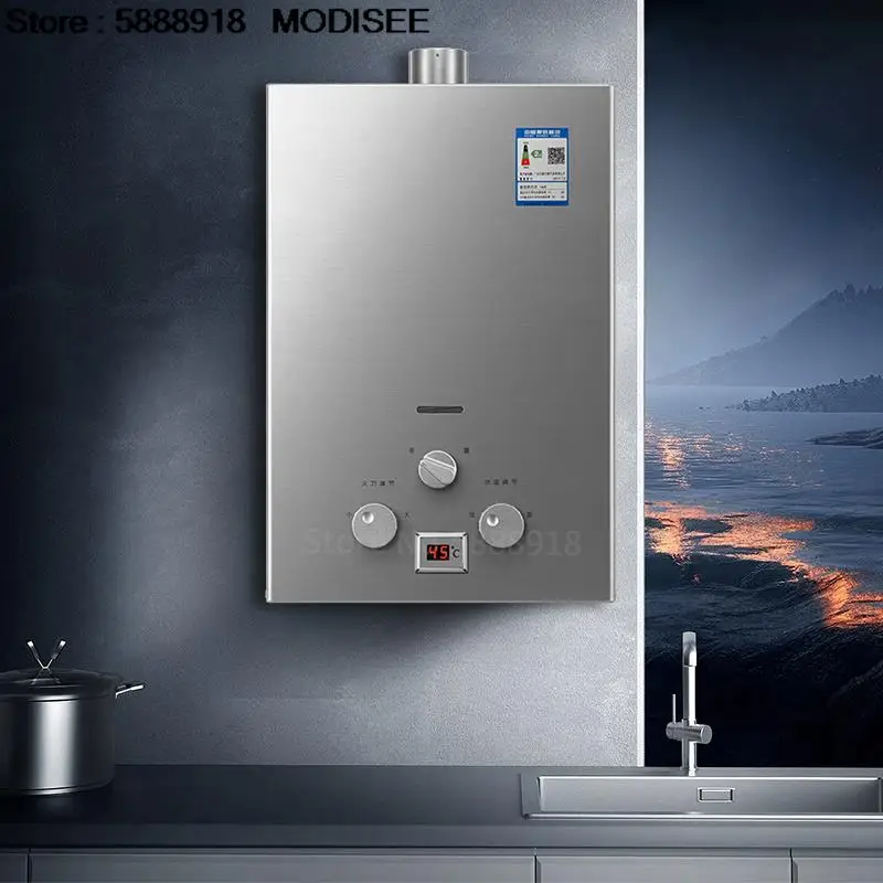 

LPG Water Heater 6/7/8/10/12L Propane Gas Tankless Instant Hot Water Heater Boiler For Outdoor Camping With Shower Head Kit