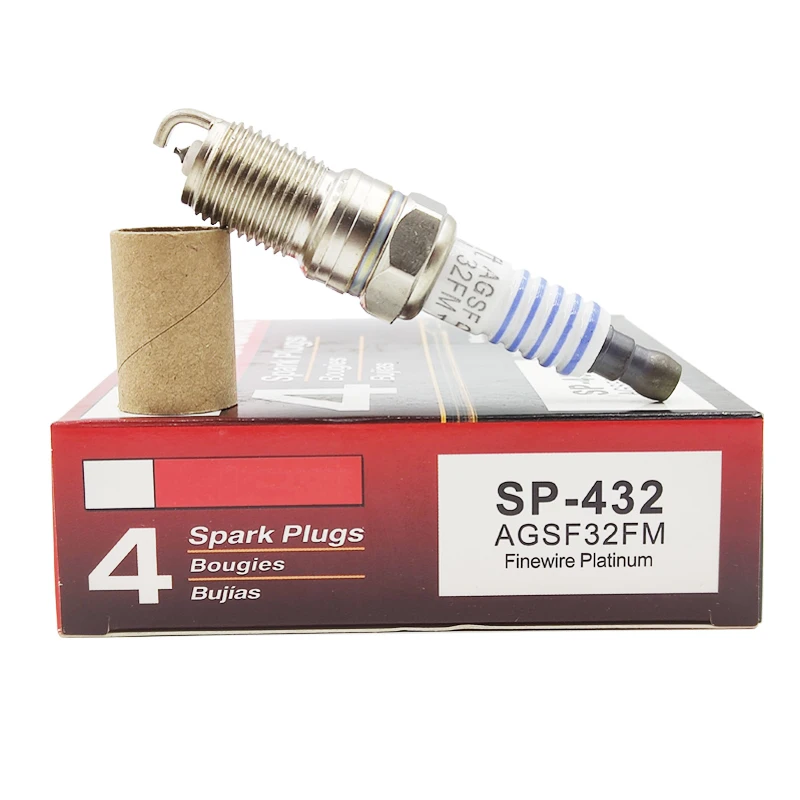 

4PCS SP-432 AGSF32FM Platinum Spark Plug For Ford Lincoln Mercury Contour E150 Explorer F250 Ranger Town SP432 AGSF-32FM SP 432