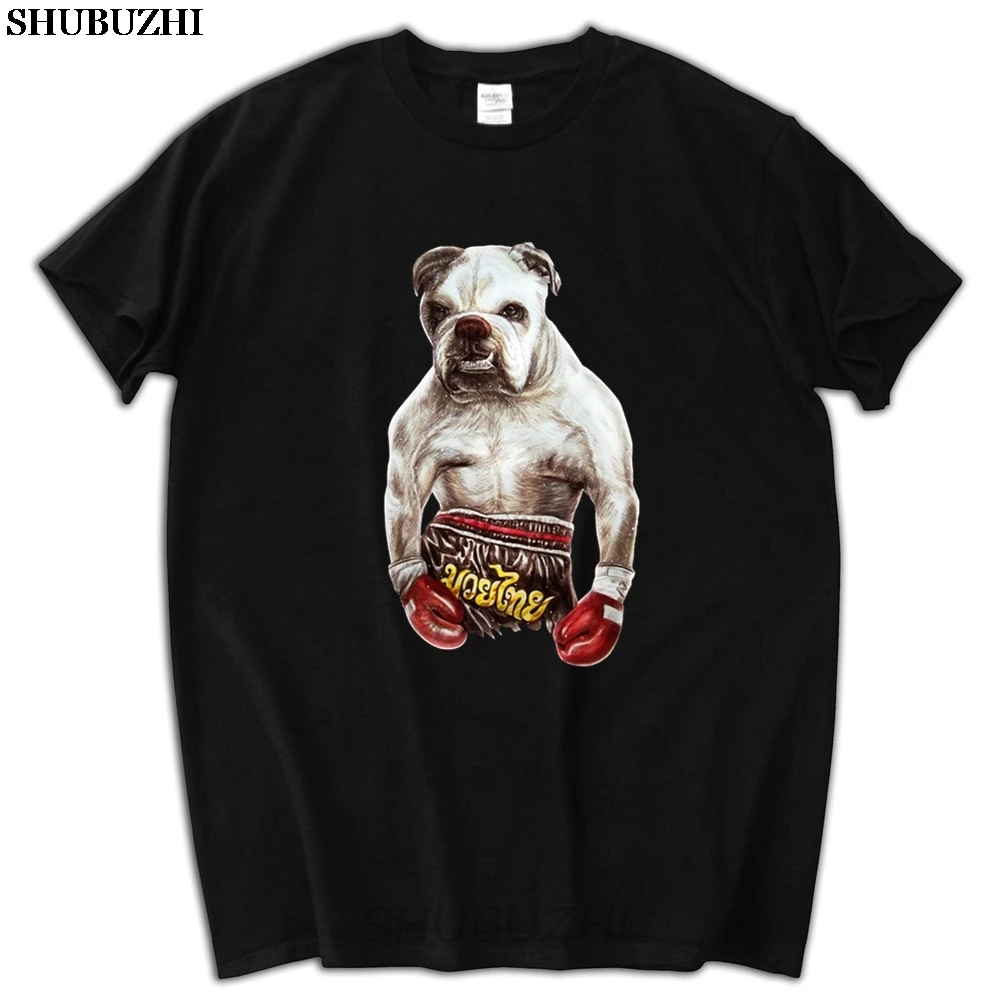 

male present English Bulldog Fighter killer dog Tshirt 3d Printed Hombre funny print T Shirt Crewneck Men's vinatge Tee shirts