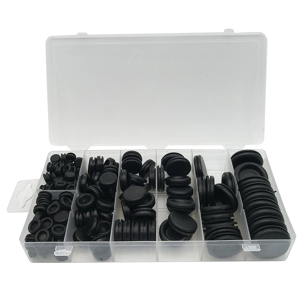 

200 Pcs/set 7.14-25.4mm Car Grommet Assortment 7 Kinds Vehicle Wire Organizer Gasket Kit Automotive Replacing Parts