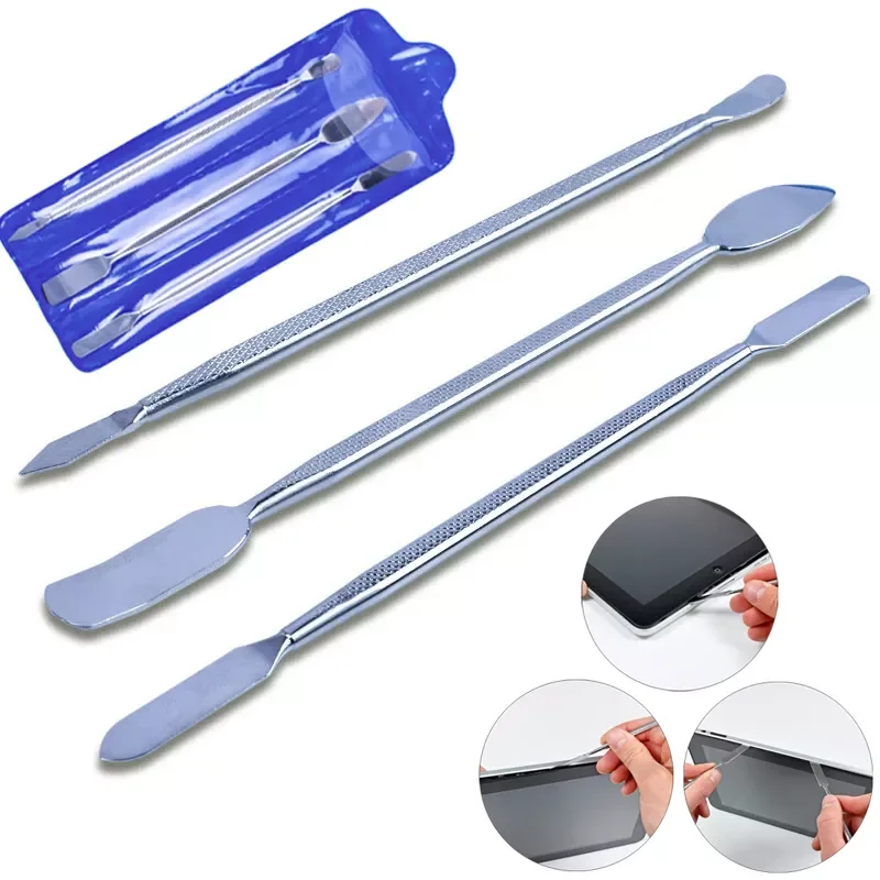 

2022New 1/3pcs Universal Mobile Phone Repair Opening Tool Metal Disassemble Crowbar Metal Steel Pry Phone Hand Tool Set