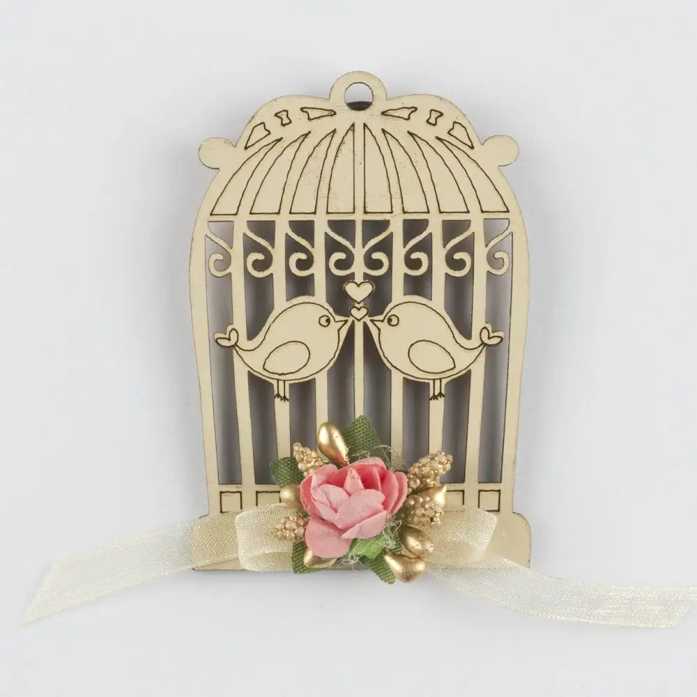 

Cage wooden cabinet ornament