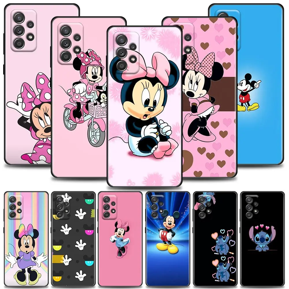 

Anime Mickey Minnie Mouse Phone Case for Samsung A01 A02 A03s A11 A12 A13 A21s A22 A31 A32 A41 A42 A51 4G 5G Silicone Case