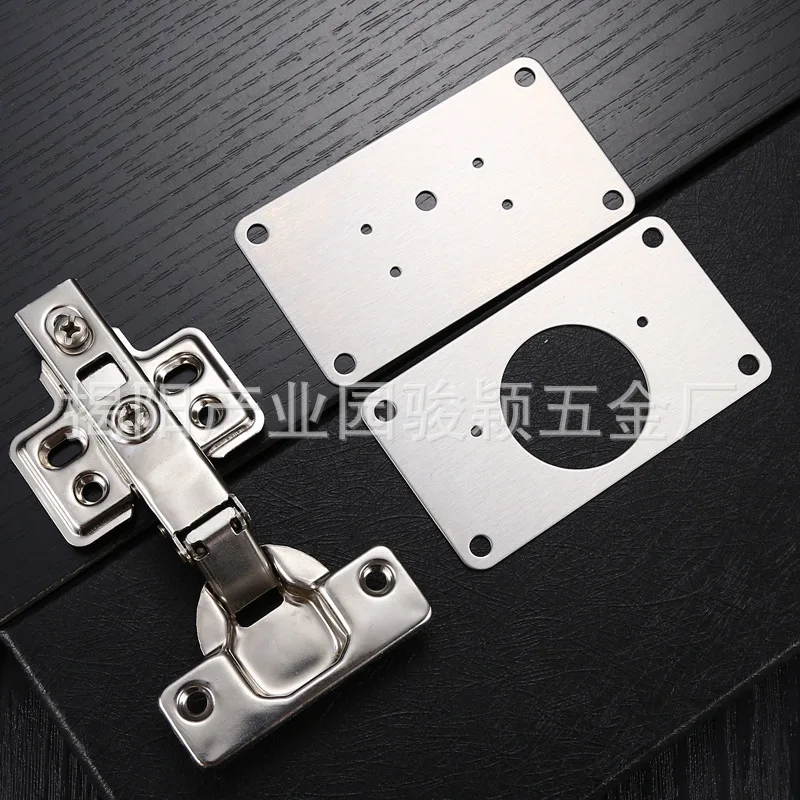 Купи Stainless Steel Hinge Fixed Plate Cabinet Door Maintenance Mounting Plate Restorer Installer Cabinet Hinge Hardware Tools за 124 рублей в магазине AliExpress