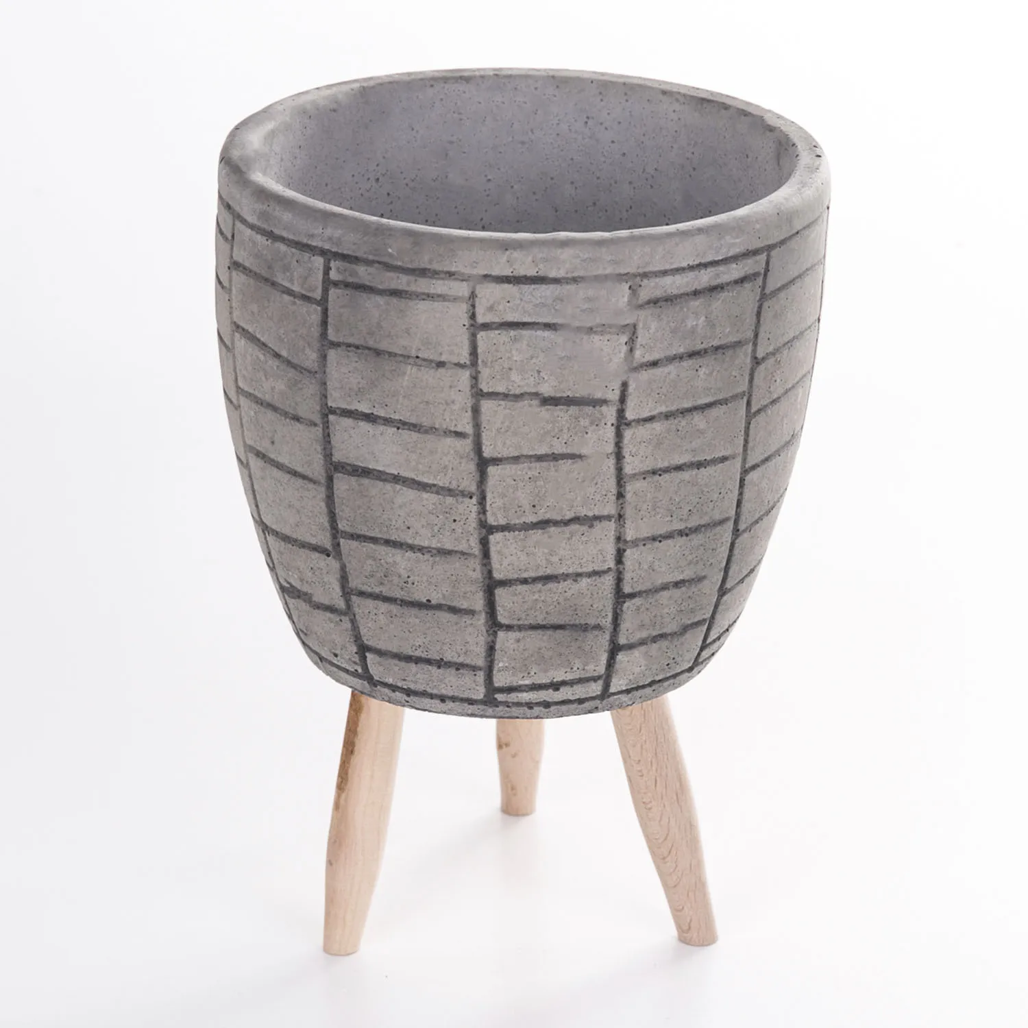 

Gray concrete potted wall patterned gray concrete flower pot 13,5x Cm