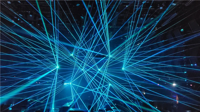 25kpps сканирующая сценическая Вечеринка 3000 МВт анимационный лазерный свет диско