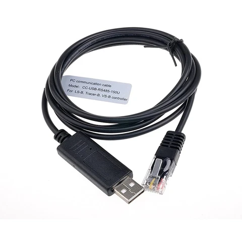 EPEVER USB к RS485 компьютерному кабелю связи 1,5 м для MPPT солнечного контроллера заряда с разъемом RJ45