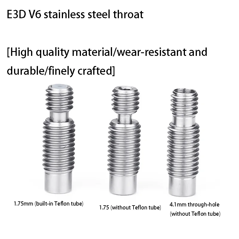 

Аксессуары для 3D-принтера, полностью металлическая трубка для подачи горячим концом E3D V6, расходные материалы из нержавеющей стали 1,75 мм/3 мм