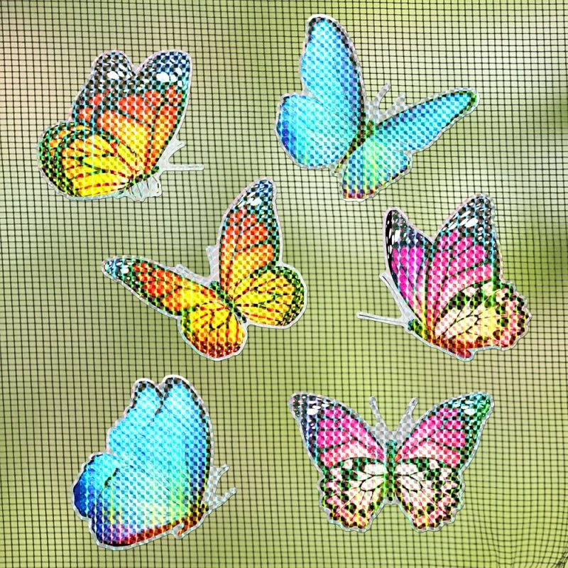 

Ct099 Creative Laser Butterfly Magnetic Car Window Shade Pairs of Suction Stickers DIY Window Repair Anti-Bird Collision Magneti