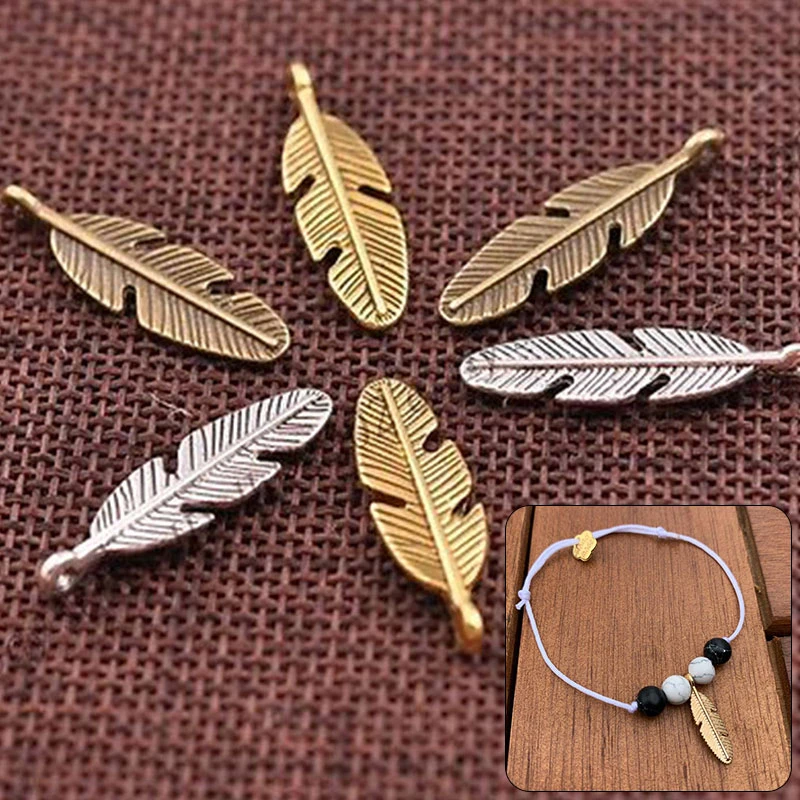 

10/20/30/50Pcs Small Leaf DIY Necklace Keychain Phone Making Leaf Beads Loose Flakes Earrings Charms Jewelry Making